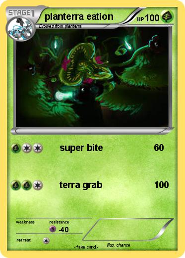 Pokemon planterra eation