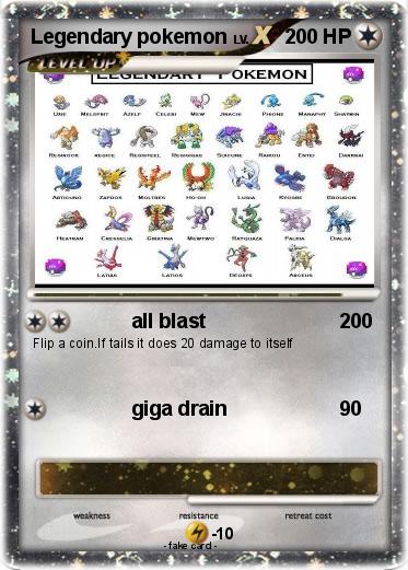 Pokemon Legendary pokemon