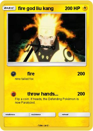 Pokemon fire god liu kang