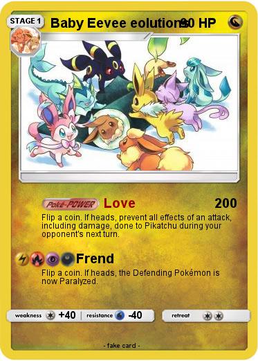 Pokemon Baby Eevee eolutions