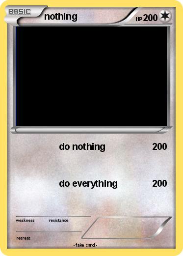 Pokemon nothing