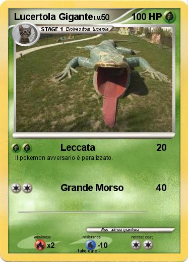 Pokemon Lucertola Gigante