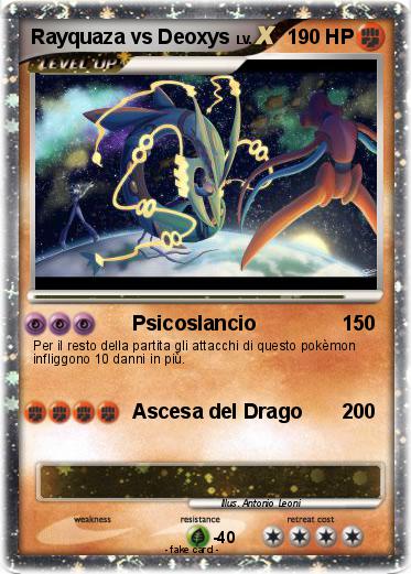 Pokemon Rayquaza vs Deoxys