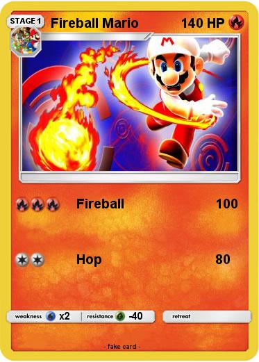 Pokemon Fireball Mario
