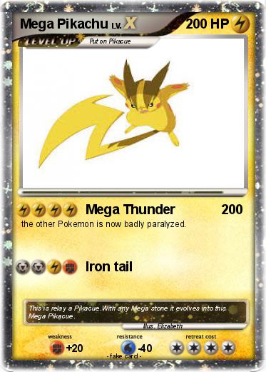 Pokemon Mega Pikachu