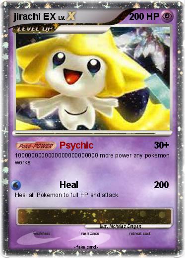 Pokemon jirachi EX