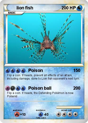 Pokemon lion fish