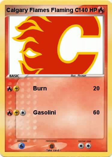 Pokemon Calgary Flames Flaming C