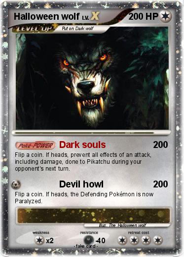 Pokemon Halloween wolf