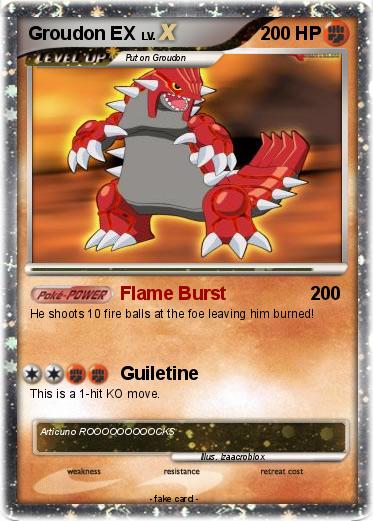 Pokemon Groudon EX
