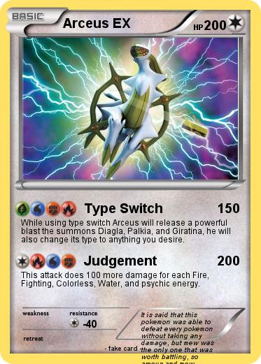 Pokemon Arceus EX