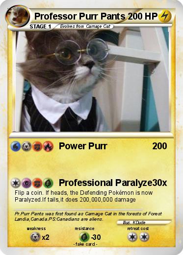 Pokemon Professor Purr Pants