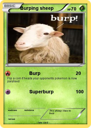 Pokemon Burping sheep