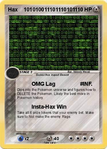 Pokemon Hax    101010011101110101