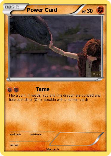 Pokemon Power Card