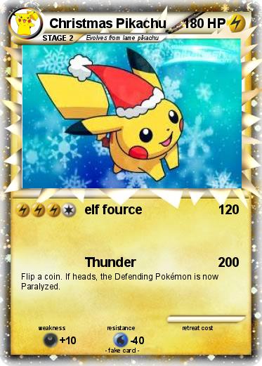 Pokemon Christmas Pikachu