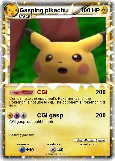 Pokemon Gasping pikachu
