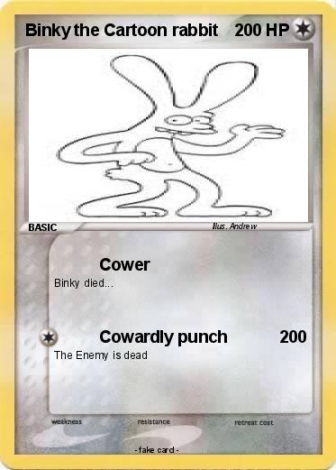 Pokemon Binky the Cartoon rabbit