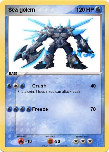 Pokemon Sea golem