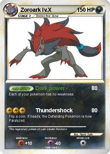 Pokemon Zoroark lv.X