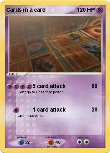 Pokemon Cards in a card