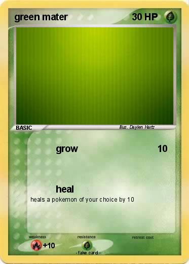 Pokemon green mater