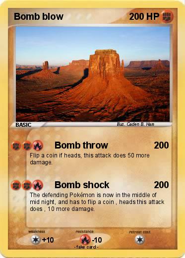 Pokemon Bomb blow