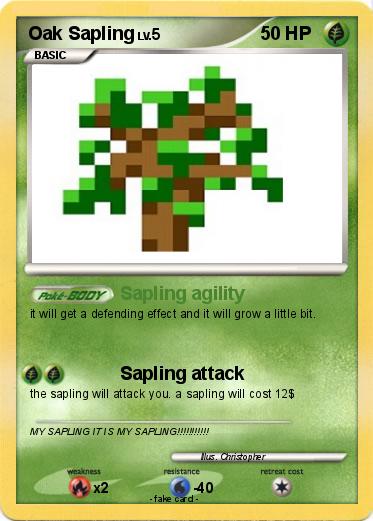 Pokemon Oak Sapling
