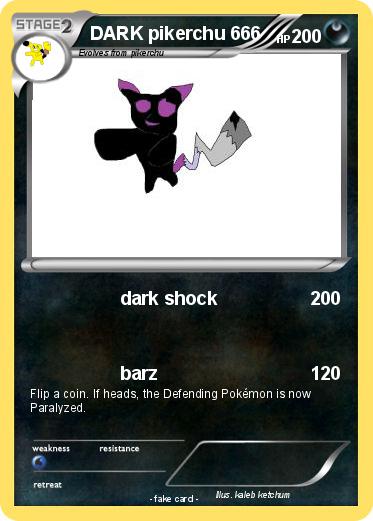 Pokemon DARK pikerchu 666