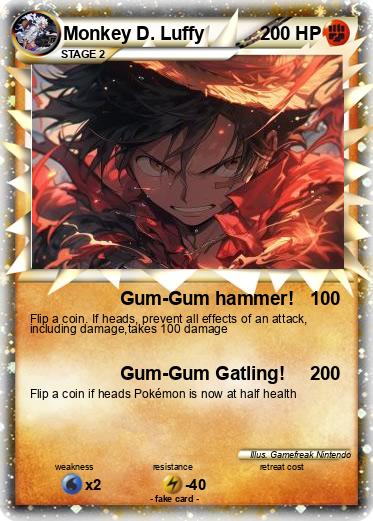 Pokemon Monkey D. Luffy