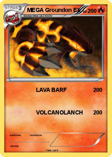 Pokemon MEGA Groundon EX