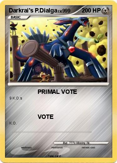 Pokemon Darkrai's P.Dialga