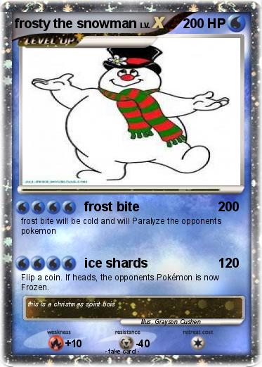 Pokemon frosty the snowman