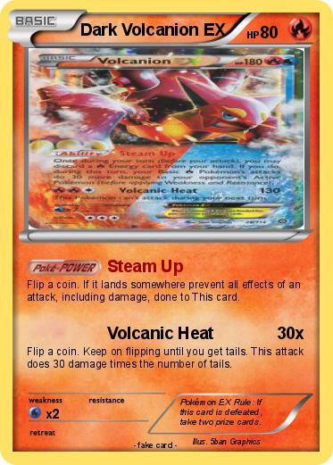 Pokemon Dark Volcanion EX