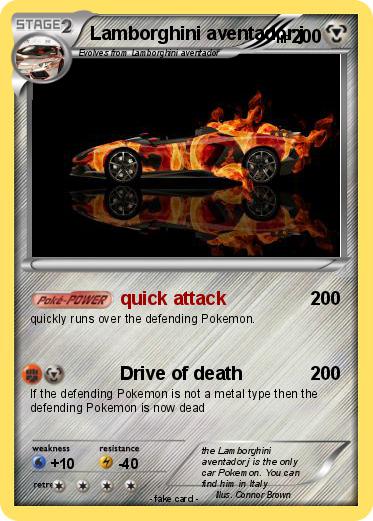 Pokemon Lamborghini aventador j