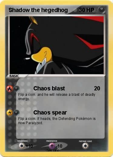 Pokemon Shadow the hegedhog
