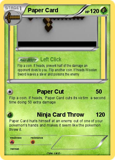 Pokemon Paper Card