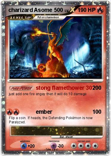 Pokemon charizard Asome 500