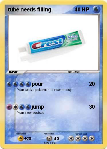 Pokemon tube needs filling
