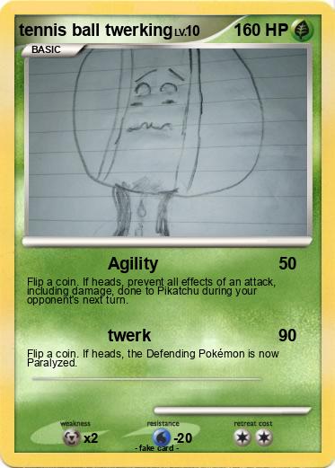 Pokemon tennis ball twerking