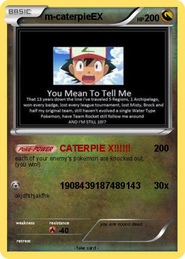 Pokemon m-caterpieEX