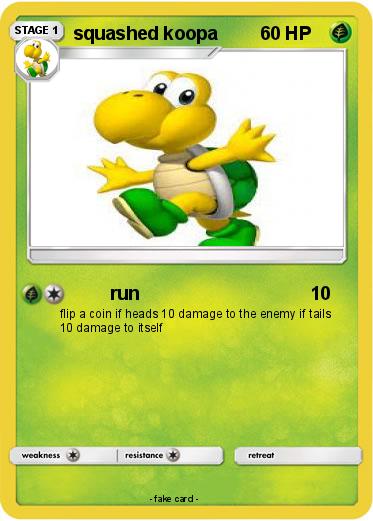 Pokemon squashed koopa