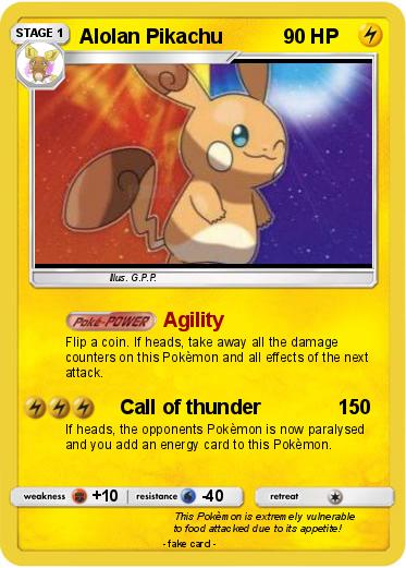 Pokemon Alolan Pikachu