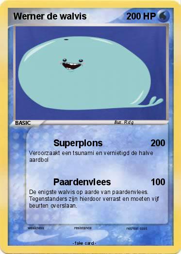 Pokemon Werner de walvis