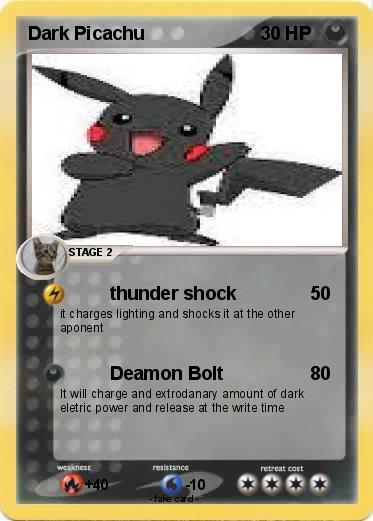 Pokemon Dark Picachu