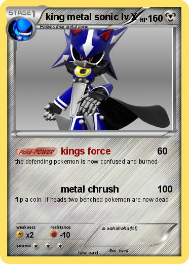 Pokemon king metal sonic lv.X
