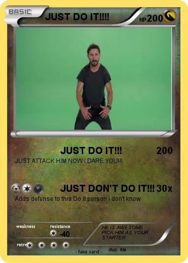 Pokemon JUST DO IT!!!!