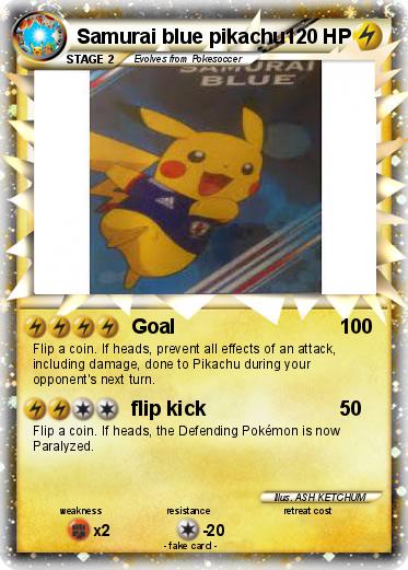 Pokemon Samurai blue pikachu