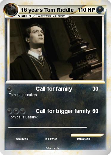 Pokemon 16 years Tom Riddle