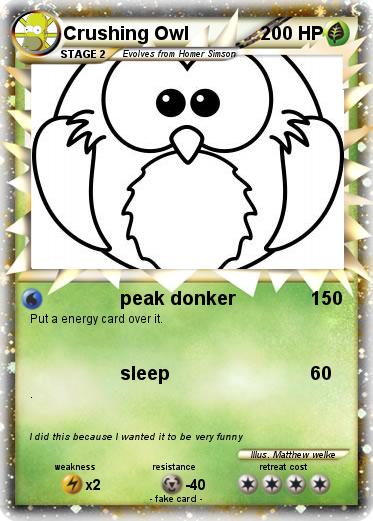Pokemon Crushing Owl